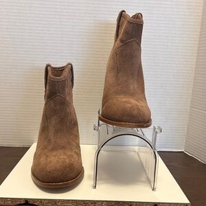 Splendid Suede Ankle Boots - Tan